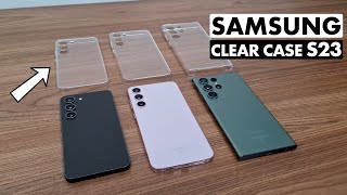 Capa Samsung Clear Case - É BOA (Galaxy S23, S23+ e S23 Ultra)