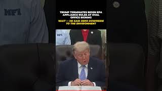 Trump: Killing Biden's Fridge & AC Rules Saves $2.4B a Year #Shorts