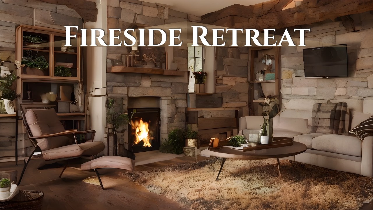 Fireside Retreat 🔥 1 Hour of Relaxing Crackling Fire Sounds for Deep Sleep & Stress Relief