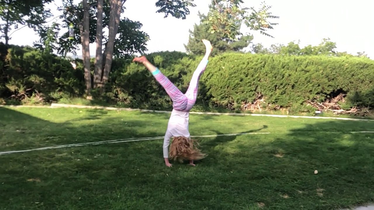 Slow motion ROUNDOFF BACK HANDSPRING!!!!! YouTube