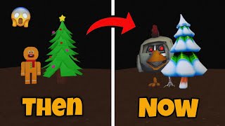 THEN VS NOW CHICKEN GUN EASTER EGGS!! CHICKEN GUN OLD AND NEW EASTER EGGS
