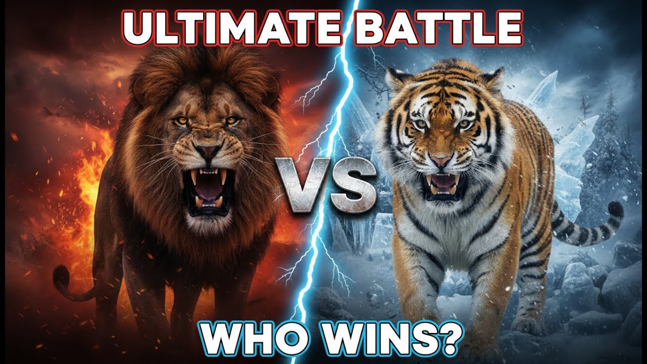 BARBARY LION vs SIBERIAN TIGER - The Ultimate Battle | AI Short Epic Film 🦁🐯