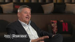 Executive Ted Sarandos on the Netflix interface and show images  - TelevisionAcademy.com/Interviews