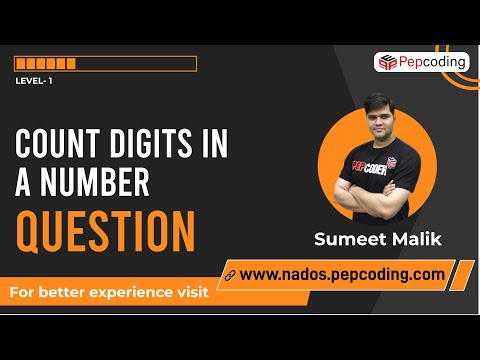 Count Digits in a Number - Question | Java Foundation Course | Lecture 16