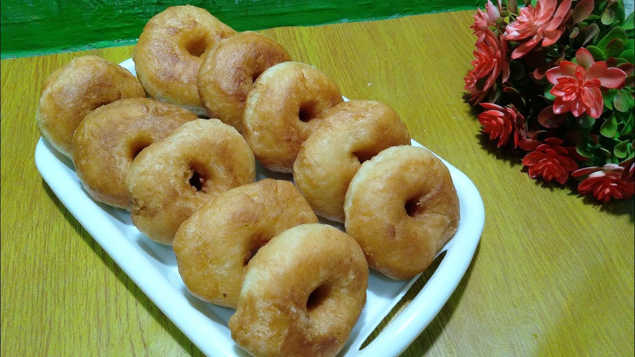 Resep Cara Membuat Donat Jadul Enak & Empuk - YouTube