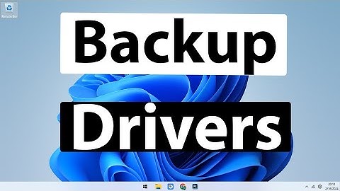 How to Backup and restore Drivers in windows 11 in 2024