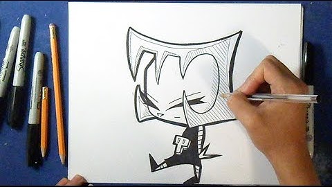 Cómo dibujar a GAZ "Invader zim" | How to Draw GAZ - invasor zim