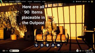 Arc Raiders Here Are All 90 Items You Can Place In The Outpost