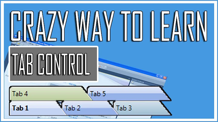 Visual Basic Beginner Lesson 10 - Working with TabControl (Crazy Tutorial)