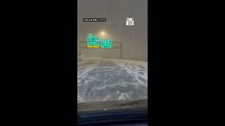 I-35 road conditions during winter storm