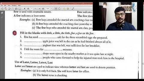 Standard 7 Grammar Ch 3 Part 4 and over