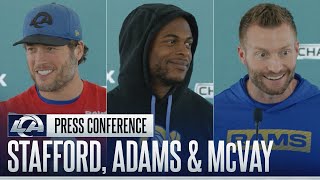 Matthew Stafford, Davante Adams & Sean McVay On NFC Championship Prep & Offensive Leadership
