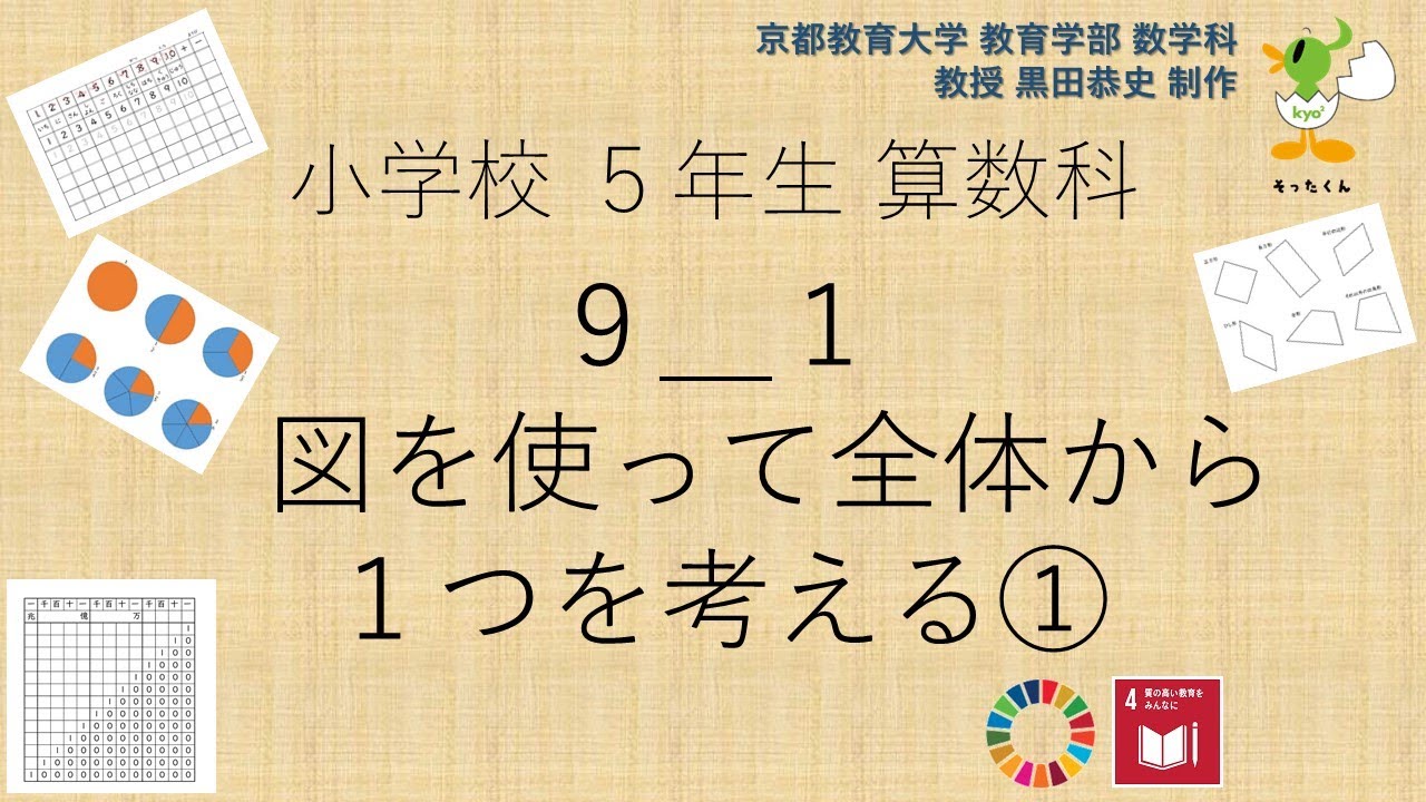 小5 算数科 図を使って全体から1つを考える Youtube 小5 算数科 図を使って全体から1つを考える Youtube