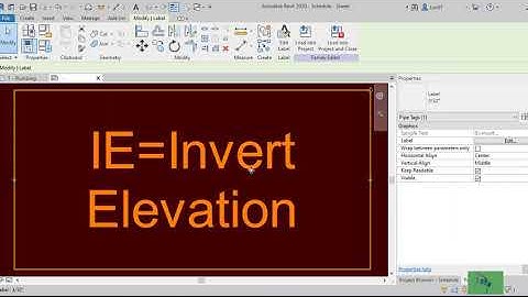How To Show Revit Pipe Invert