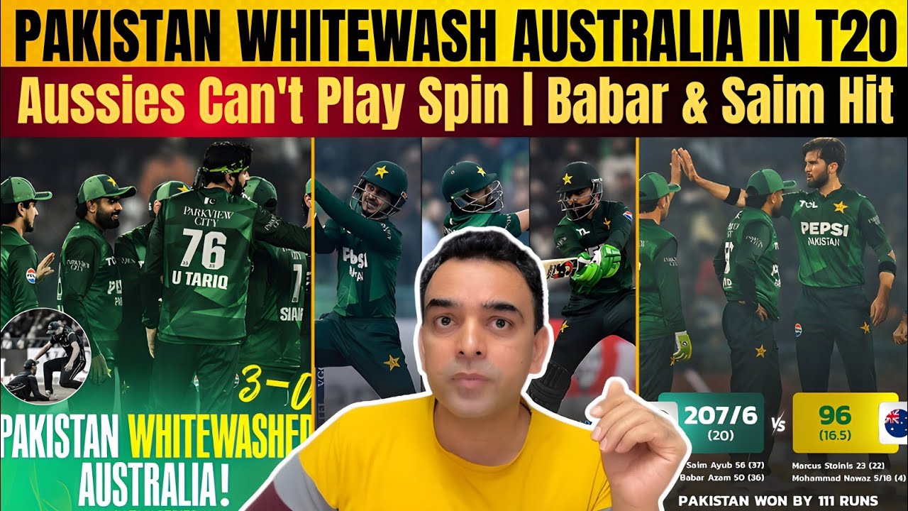 PAKISTAN WHITEWASH AUSTRALIA in T20s! 😱🔥 Aussies CAN’T Play Spin | Babar & Saim SUPERHIT 💥🇵🇰
