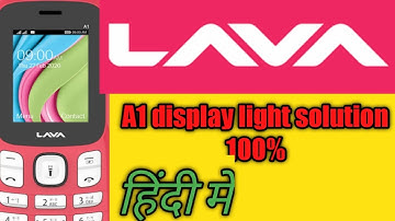 Lava A1 Display Light Jumper Solution Lava LCD Light Note Working Keypad Mobile Display Light Jumper
