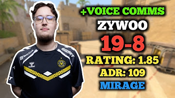 CS2 POV | ZYWOO (19-8) FACEIT RANKED (MIRAGE) | VOICE COMMS