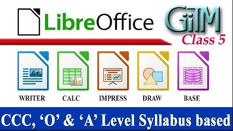 #5 LibreOffice Insert Menu |GIITM