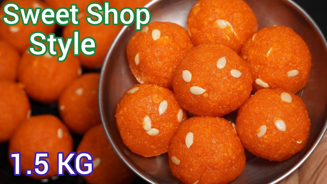 ಪಕ್ಕ Sweet Shop ಸ್ಟೈಲ್ ಮೋತಿಚೂರ್ ಲಡ್ಡು 😋 | Soft & Juicy Motichoor Ladoo | Perfect Measurements