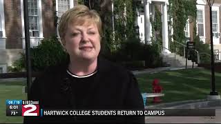 Hartwick College students return to campus