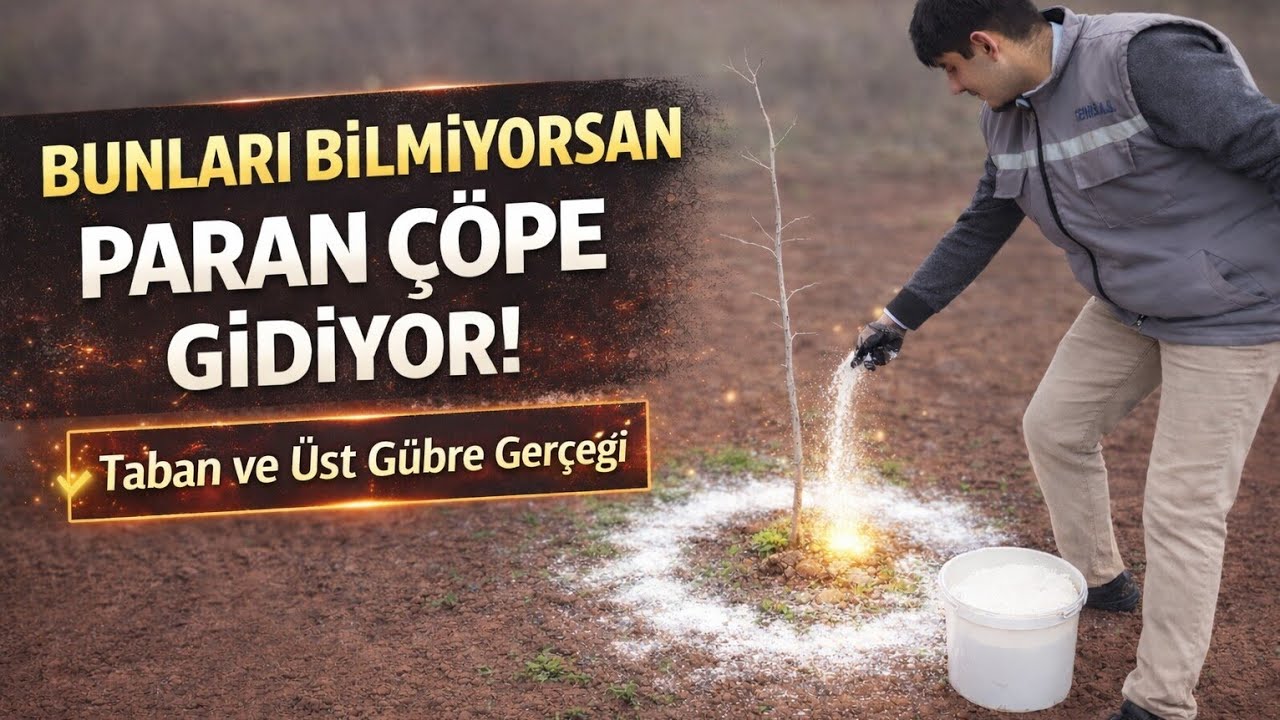 TABAN VE ÜST GÜBRELERİ NE ZAMAN VE NASIL VERİLİR, NE İŞE YARAR?