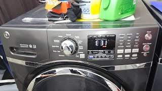 GE washer clearing error codes and diagnostic test cycle. Model GFW450SPM1DG