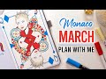 MARCH Art Travel Journal Setup 2023 PLAN WITH ME 