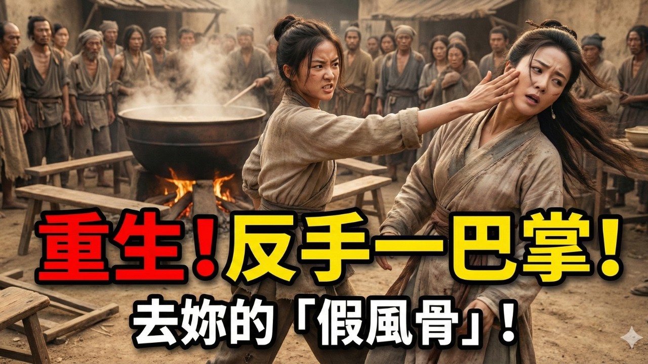 【重生復仇】阿姐為「風骨」餓死全家，轉頭嫁太子！回到大鬧粥棚那一天，我反手就是一巴掌！🔥 | 阿姐清高