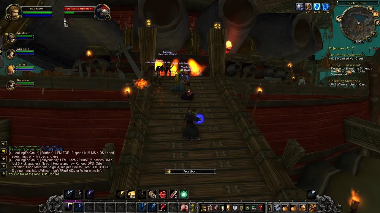 Warcraft WOTLK Classic Deadmines Dungeon March 13 2023