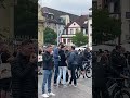 Mahnwache in mannheim marktplatz 02062024 mit gegendemo