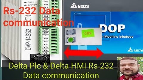 Delta Plc & Delta HMI Rs-232 Data communication