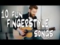 10 fun FINGERSTYLE guitar songs