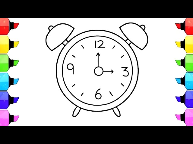 11+ Alarm Clock Drawing