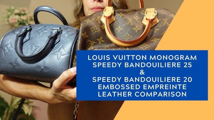 Review túi LV Speedy Bandouliere 20 empreinte leather 2021 
