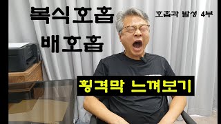 호흡과 발성 4부/ 복식호흡, 횡격막 느껴보기 : 올바른 화술, 스피치, 말하기, 목소리(보이스)를 위한 호흡연습