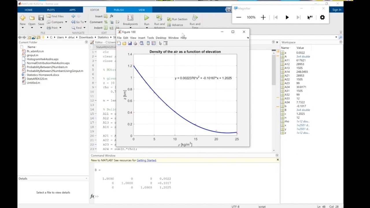 Least Squares Fit Video (2nd order example) - YouTube