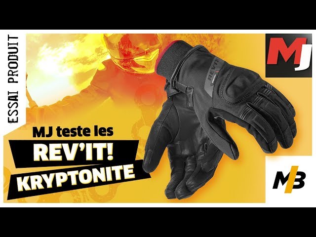 Gants moto hiver CE en Gore-Tex Rev'it KRYPTONITE 2 GTX Noir Vente