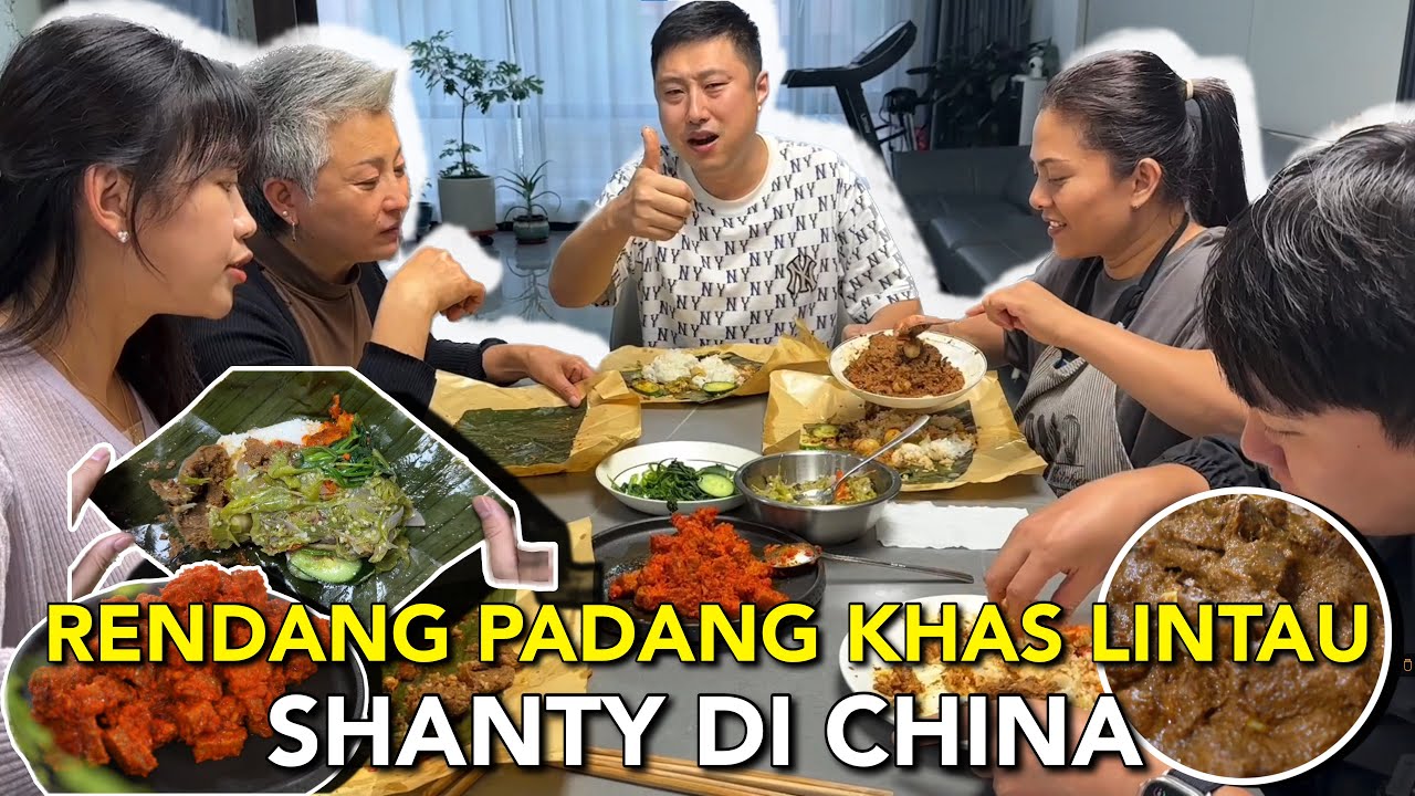 MASAK NASI RENDANG PADANG KHAS LINTAU UNTUK KELUARGA CHINA YANG TERCINTA, LANGSUNG GAGAL DIET ‼️🤤