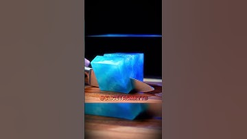 Cutting a Minecraft Water Block ASMR – So Satisfying! 💧 #shorts #asmr #satisfying