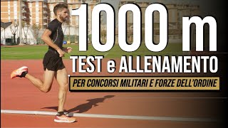 1000m Test e allenamento per concorsi militari e forze dell'ordine