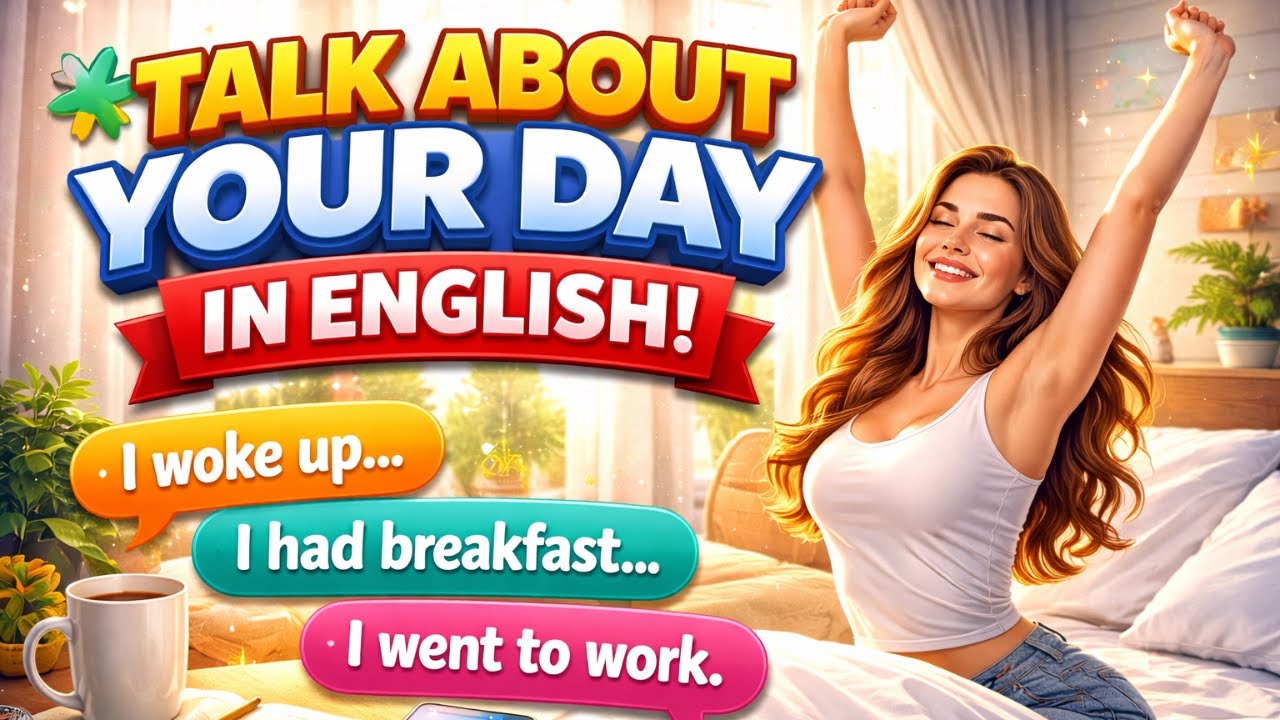 Talk About Your Day | Daily Routine English Conversation Practice | English Learning Podcast