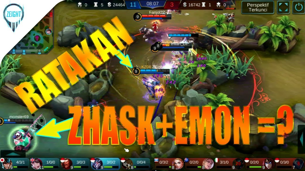 ZHASK BALMON RATA SEMUA WKWKKWK MOBILE LEGENDS YouTube