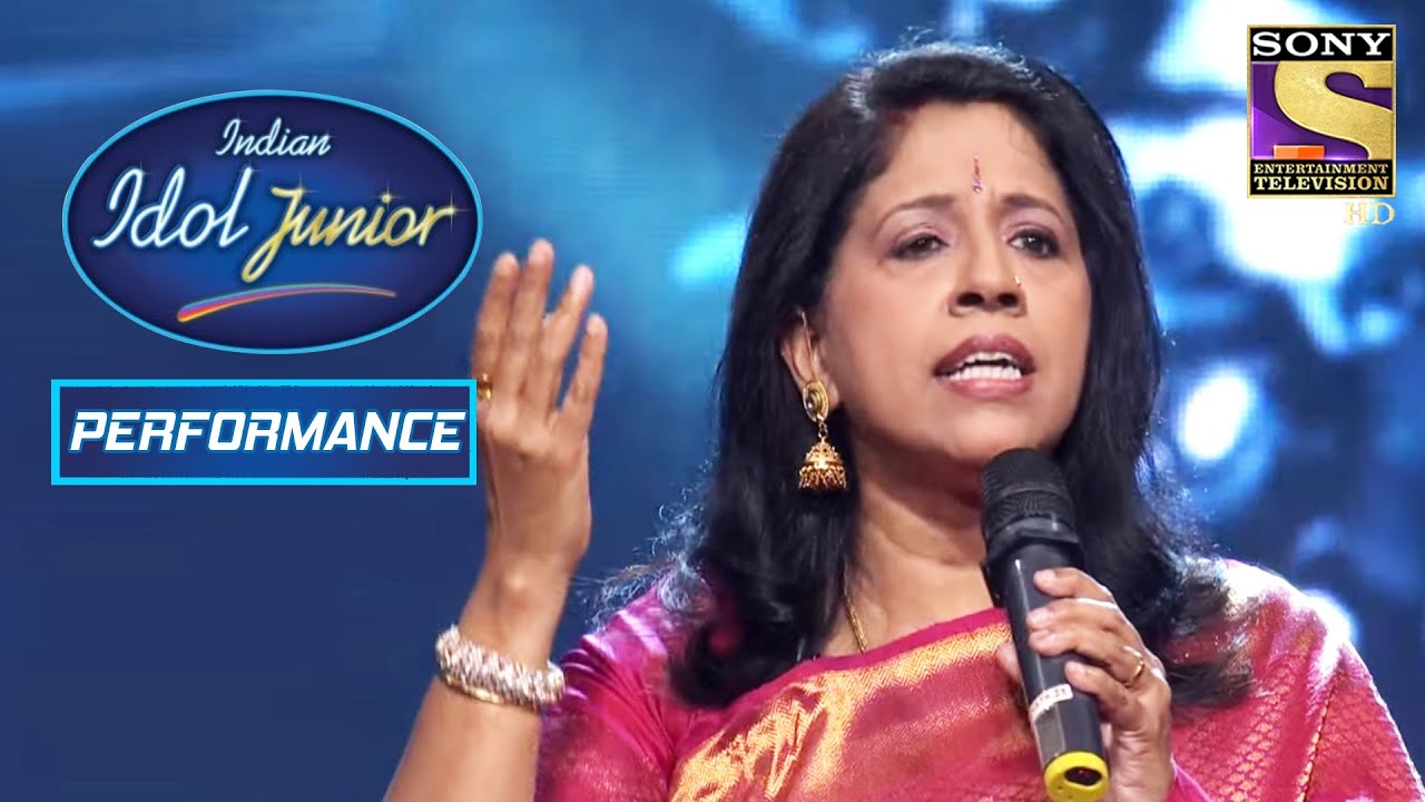 Kavita Krishnamurthys Grand Performance On Tu Pyar Ka Sagar Hai  Indian Idol Junior
