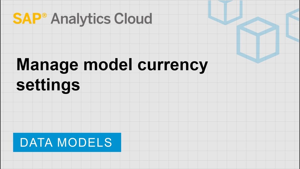 Using Currency Conversion With Sap Analytics Cloud For Planning Sap Hana Journey