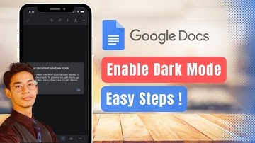 How to Get Dark Mode in Google Docs !