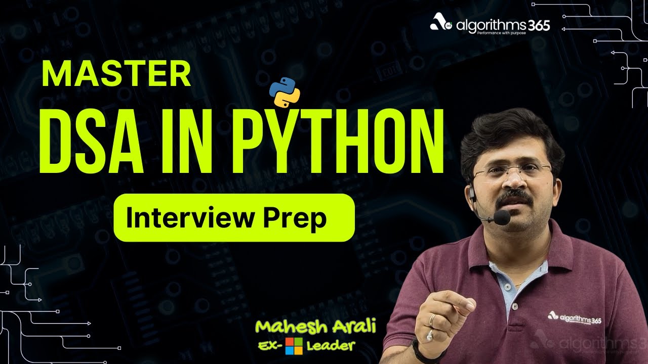 DSA in Python 🔥 Lists, Tuples, Sets, Dictionary & Strings | Full Coding Tutorial