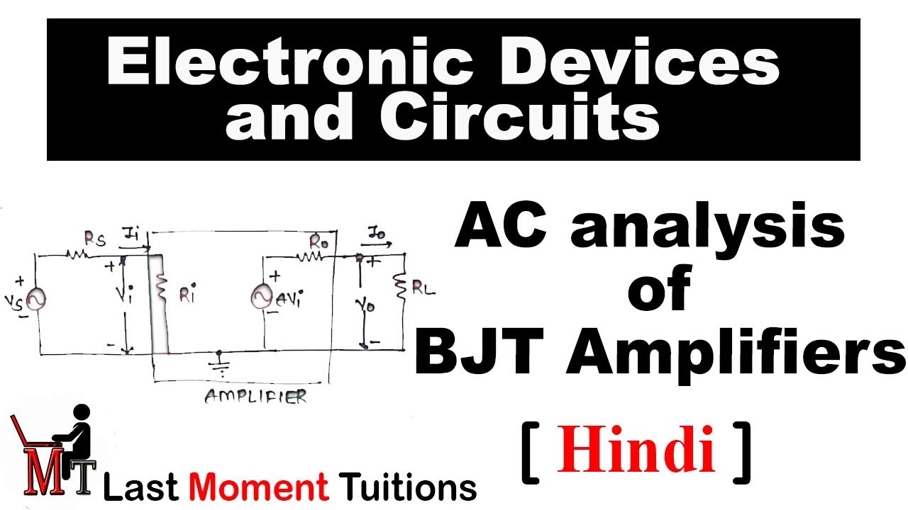 AC analysis of BJT Amplifiers In Hindi Electronic Devices & Circuits