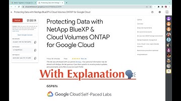 Protecting Data with NetApp BlueXP & Cloud Volumes ONTAP for Google Cloud || #qwiklabs || #GSP876