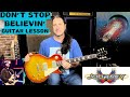 How to play dont stop believin by journey  journey guitar lesson  neal schon
