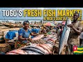 LARGEST FISH MARKET IN LOME TOGO WEST AFRICA PORT DU PÊCHE 
